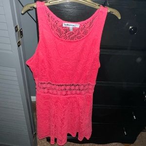 Hot pink dress L fits more like a M